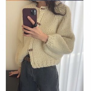 Hand made wool 50 cardigan